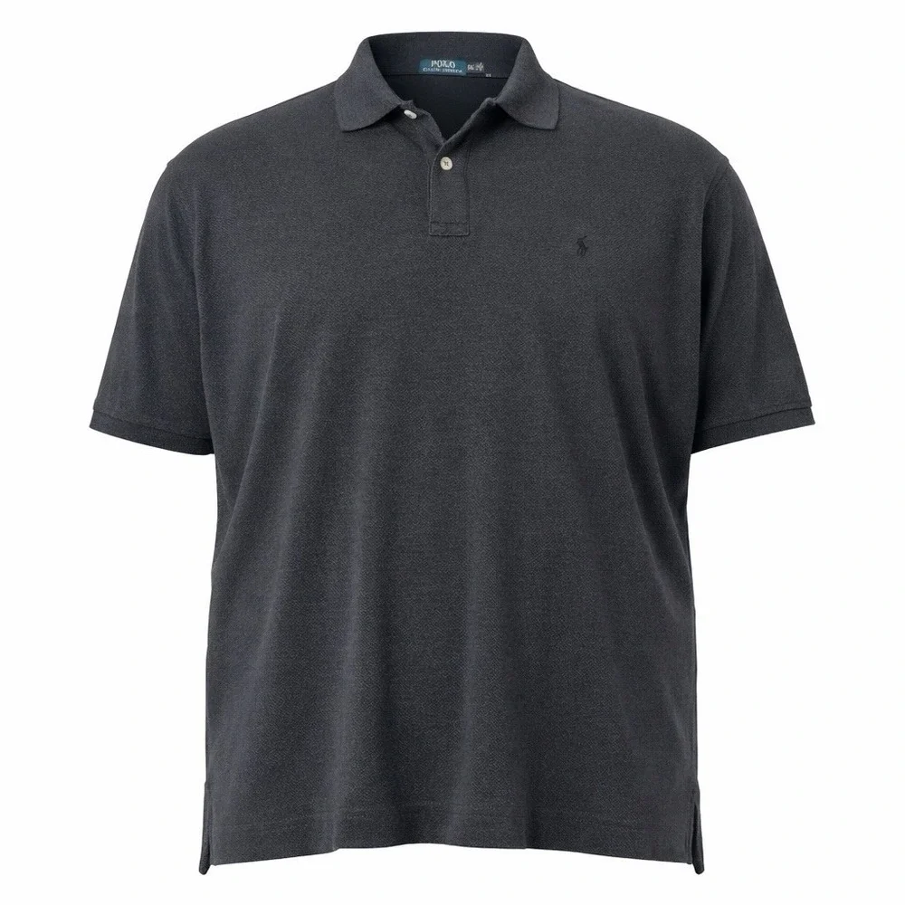 Polo Ralph Lauren Polo Shirt Mens Size 2XL‎ Gray Pony Casual Short Sleeve Preppy